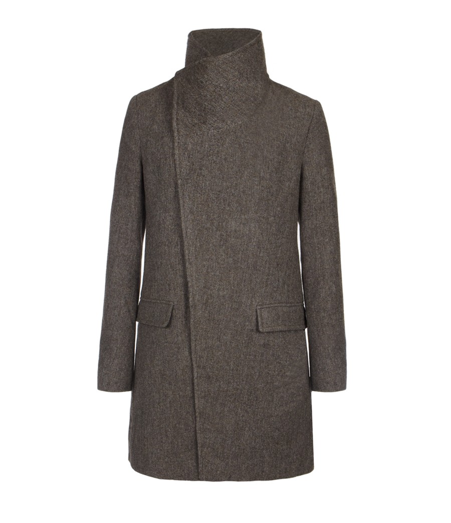 all saints wool overcoat