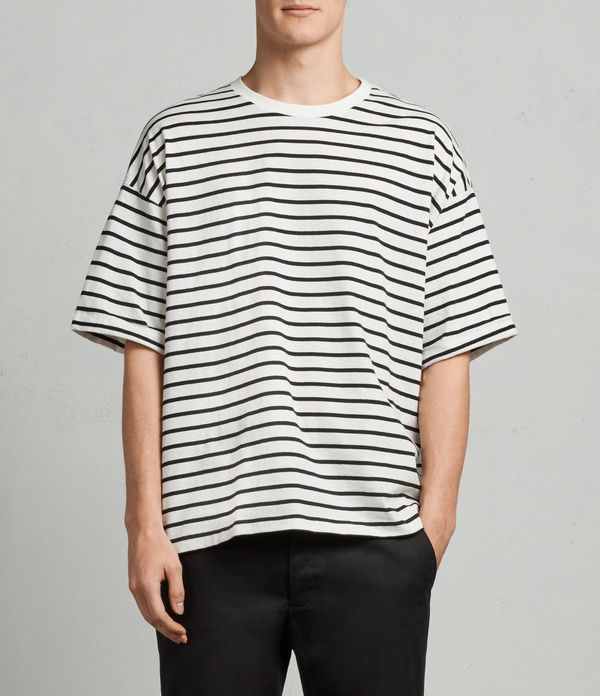 all saints stripe t shirt