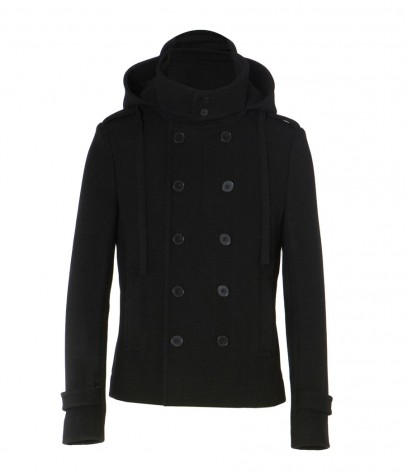 Defend Pea Coat, Men, Outerwear, AllSaints Spitalfields