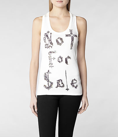 Laurels Vest, Women, Graphic T Shirts, AllSaints Spitalfields