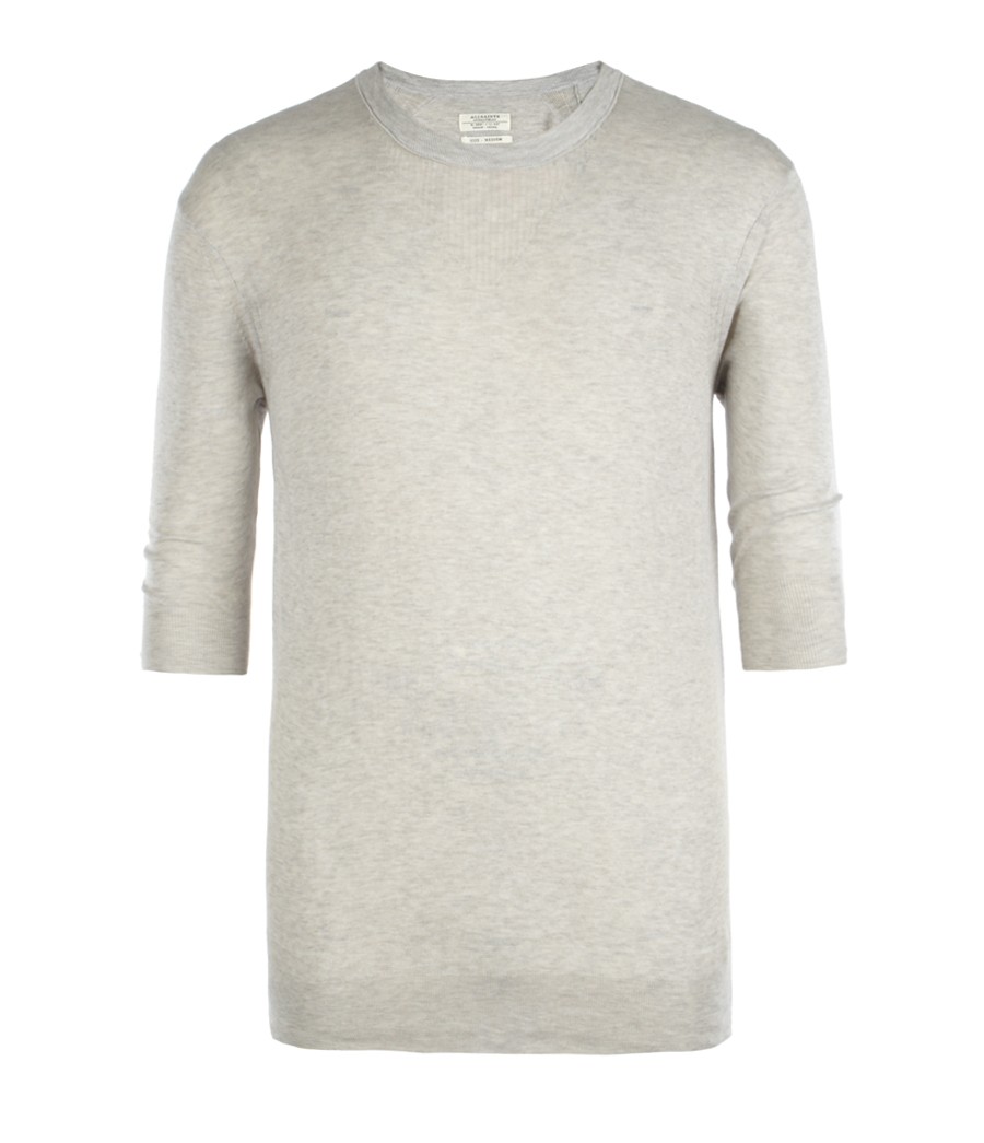 Gulf Half Sleeved Crew Jumper, Men, Knitwear, AllSaints Spitalfields