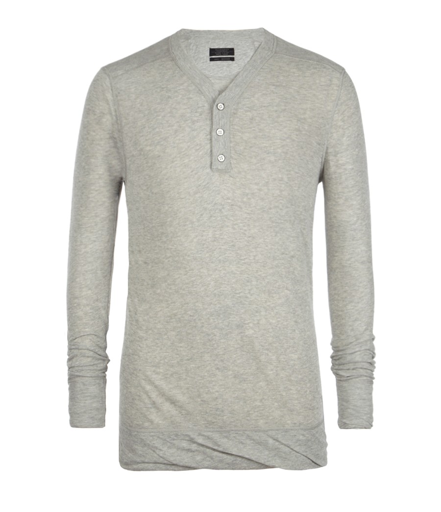 Slim Fitting Grandad Jumper  Guise Grandad Jumper  AllSaints