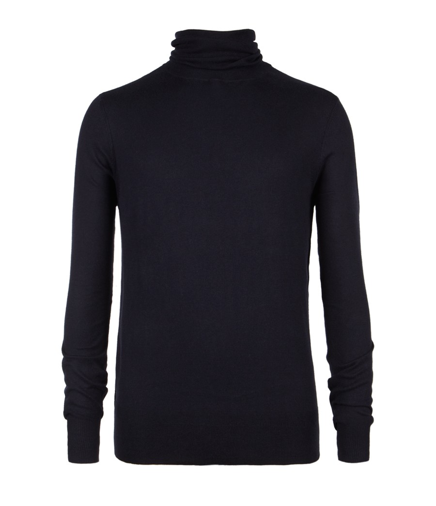 Reverse Roll Neck Jumper, Men, Knitwear, AllSaints Spitalfields