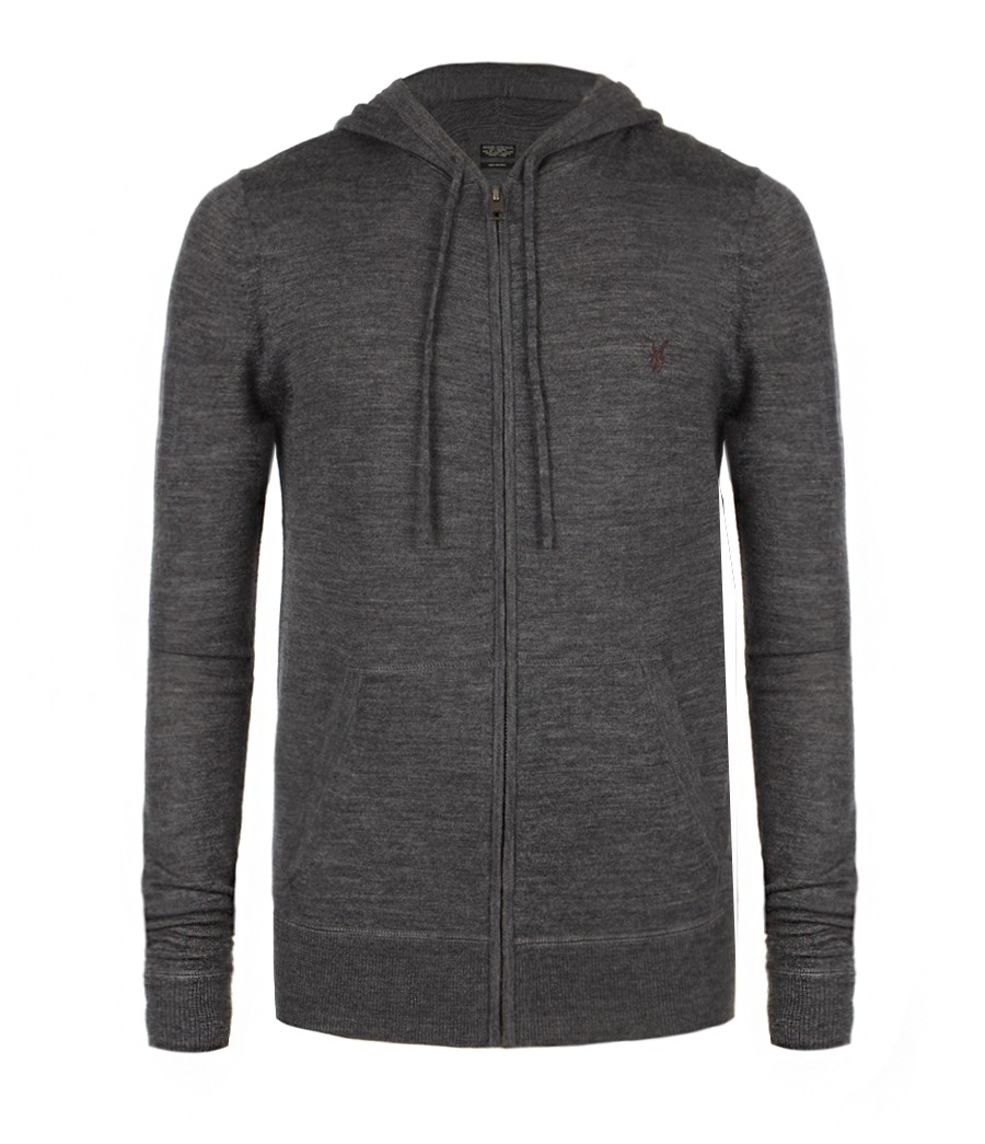 Code Merino Hoody, Men, Knitwear, AllSaints Spitalfields