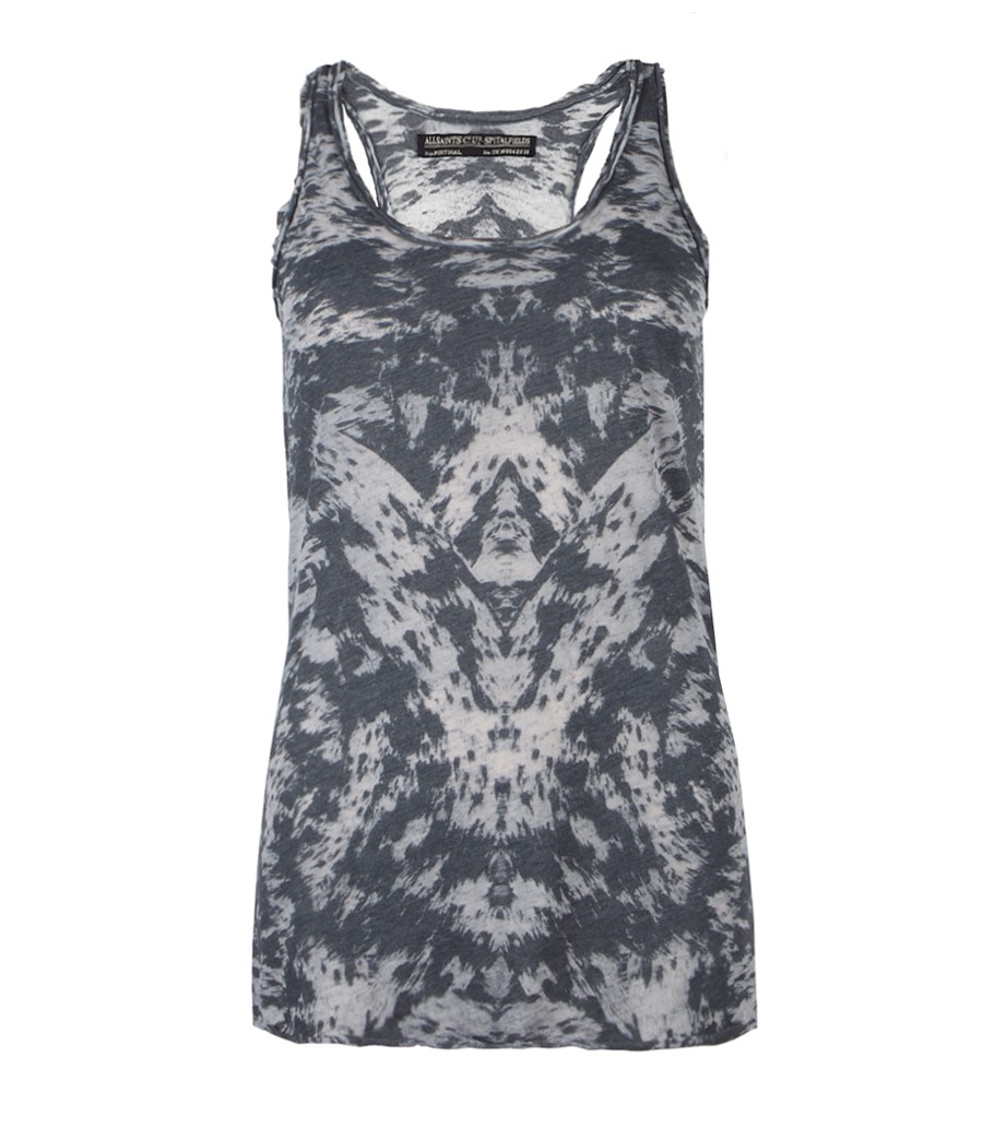 Equestrian Devore Vest, Women, Graphic T Shirts, AllSaints 