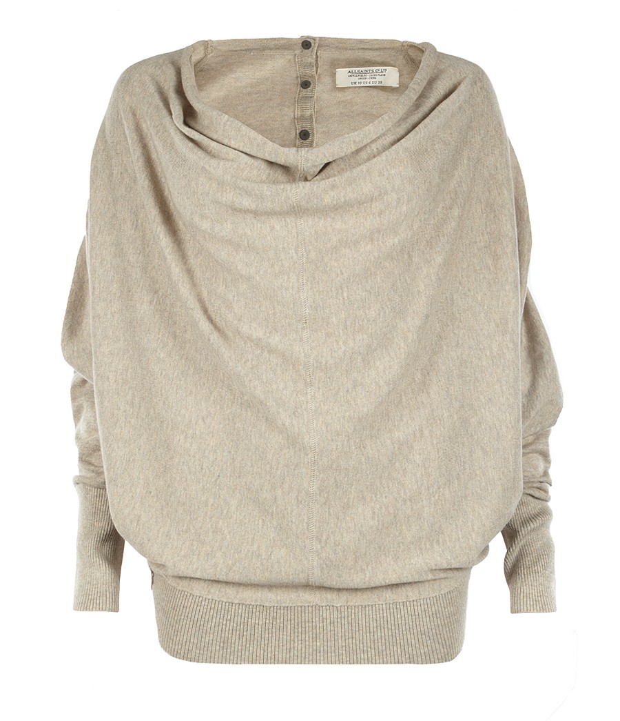 Elgar Cowl Neck Jumper, Women, Knitwear, AllSaints Spitalfields