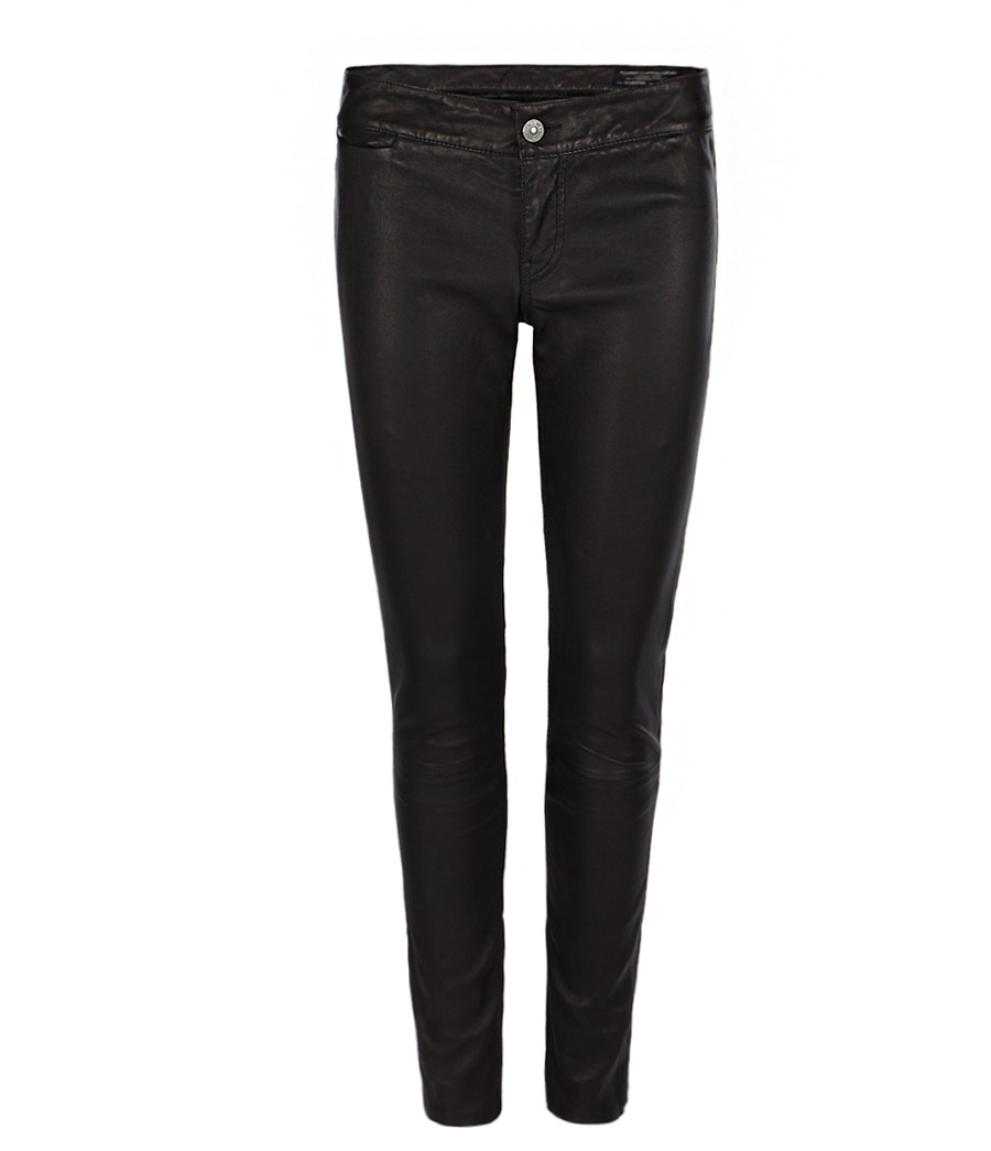 Elben Cropped Leather Trousers, Women, Leather, AllSaints Spitalfields