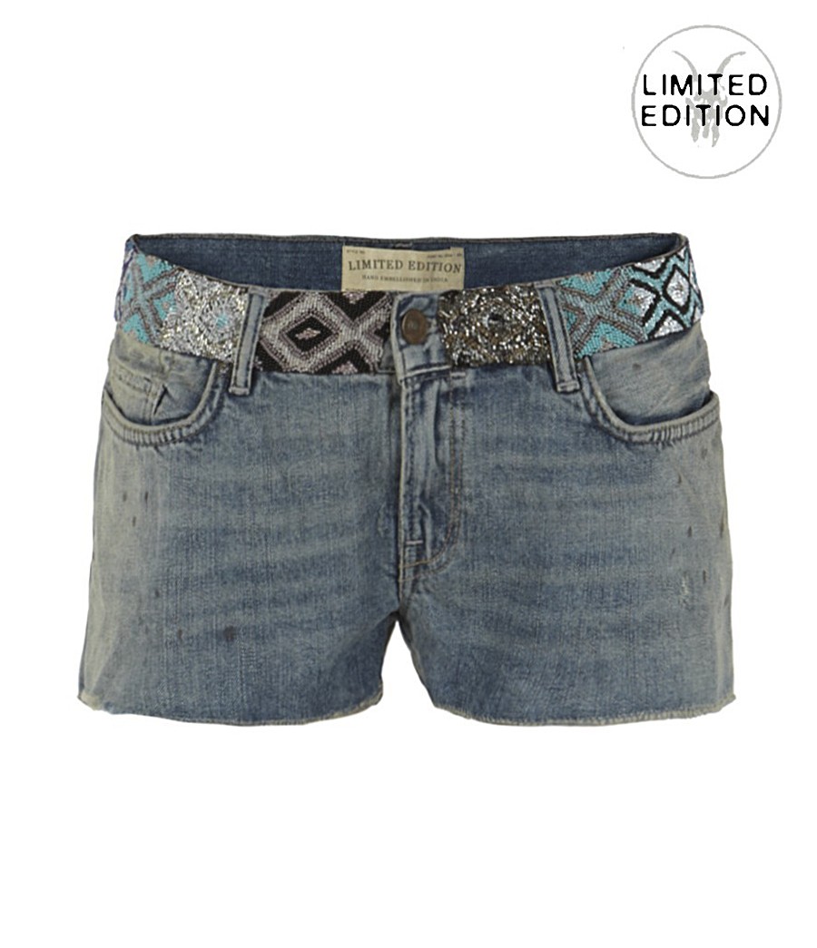 Embellished Aztec Lowe, Women, Shorts, AllSaints Spitalfields