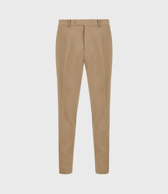 ALLSAINTS UK: Mens Cleaver Cropped Slim Trousers (caenstone_brown)