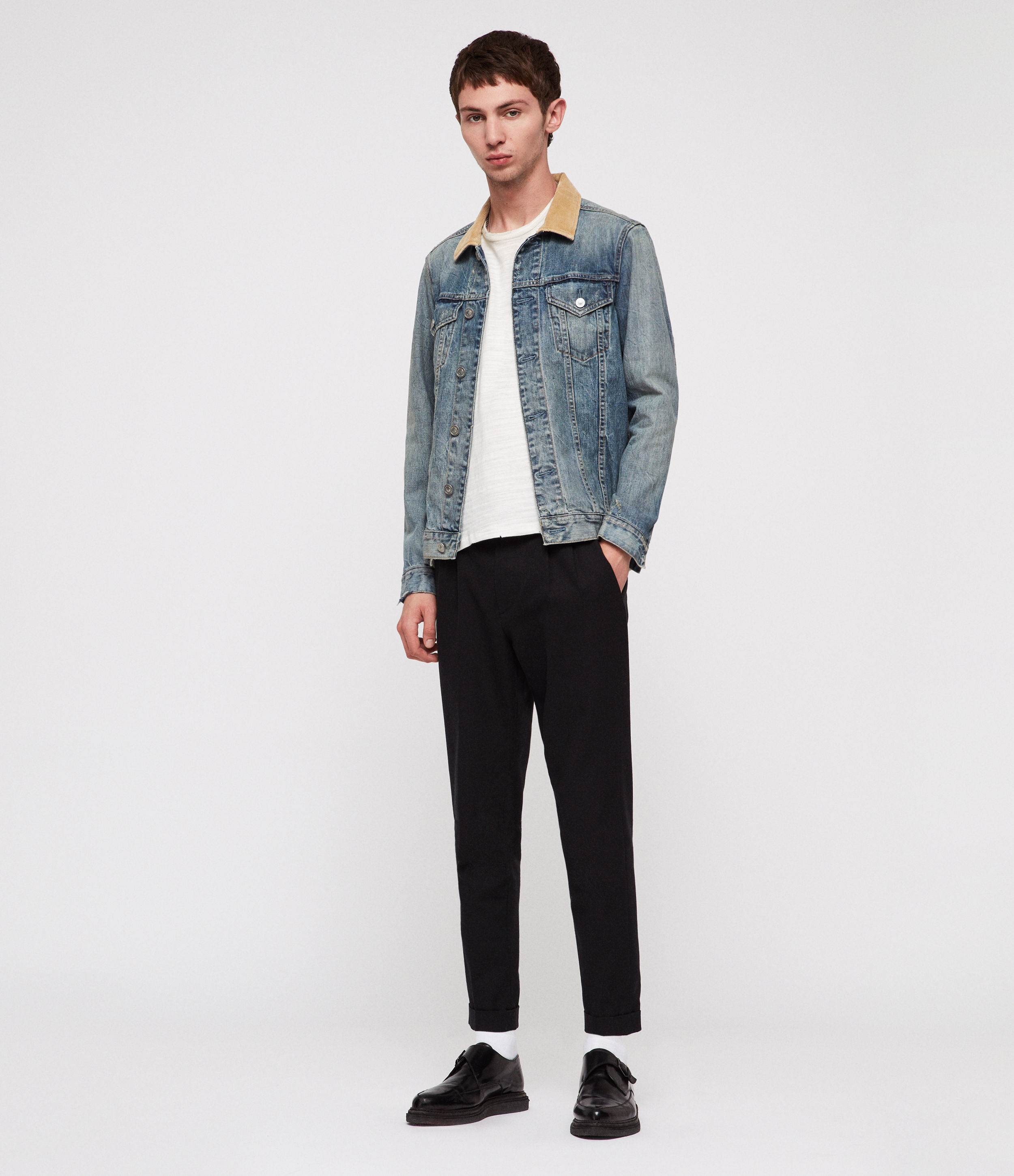 allsaints dexter denim jacket