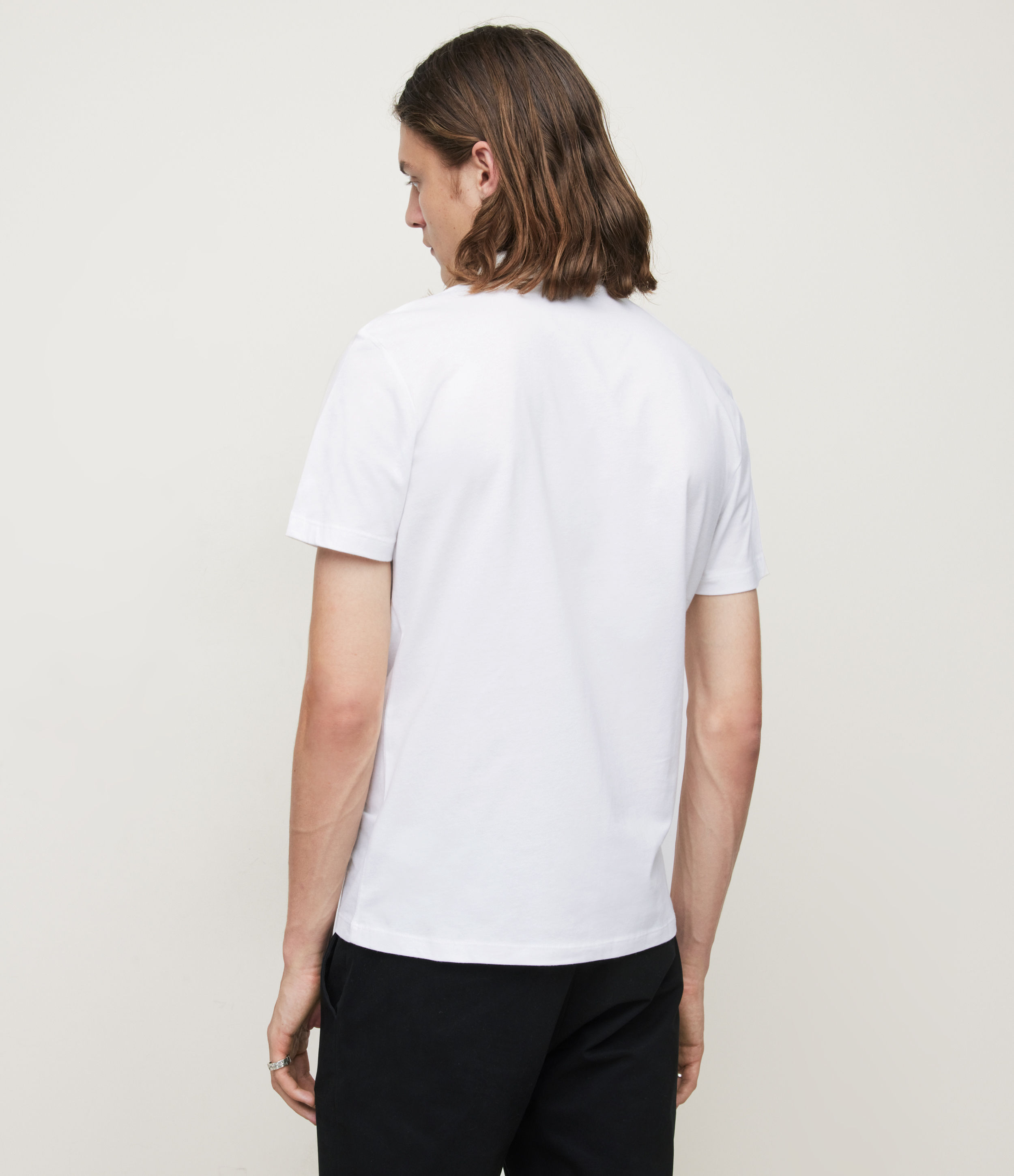 Allsaints Men's Cotton Regular Fit Brace Short Sleeve Polo Shirt In White