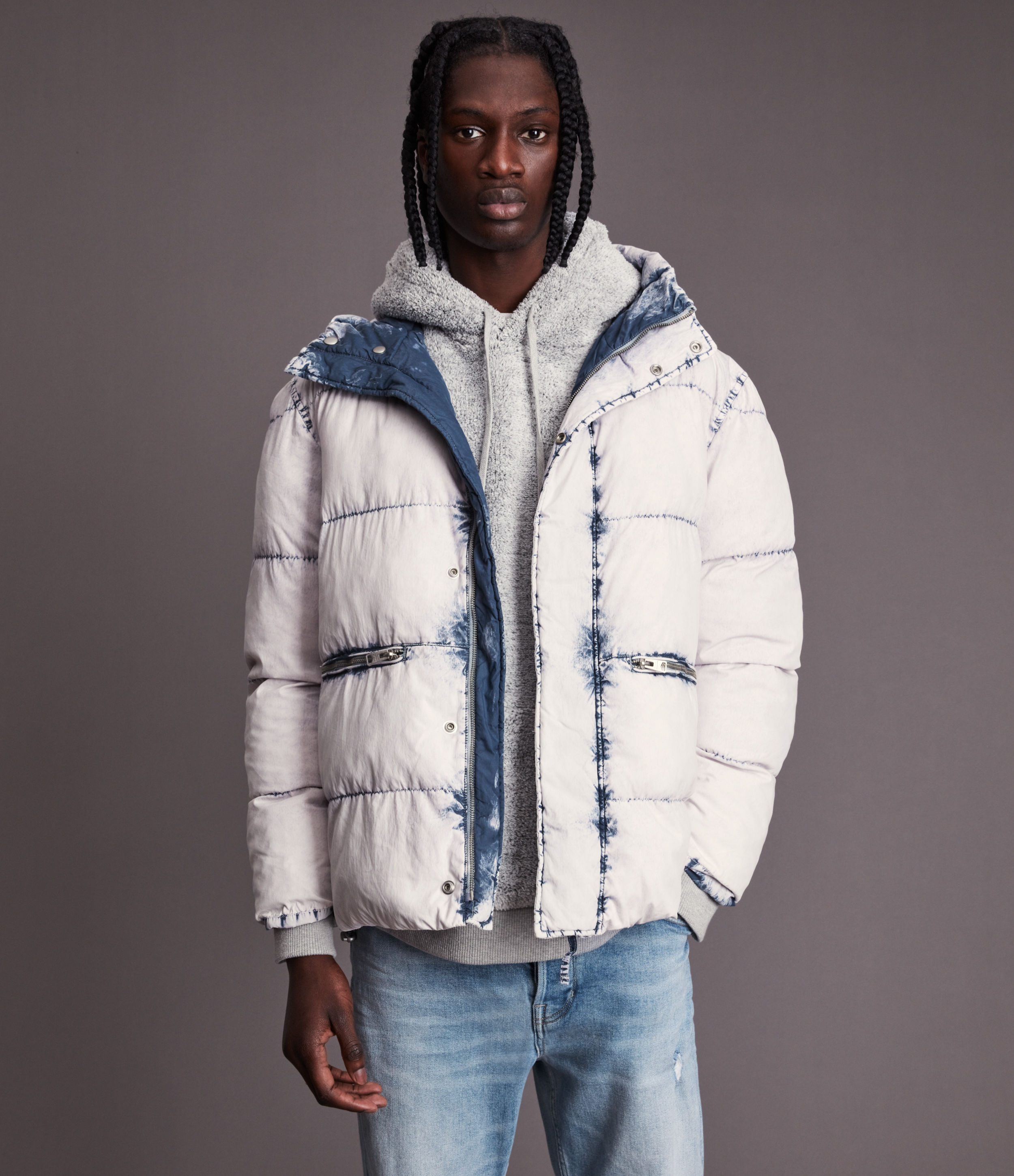 allsaints reversible puffer