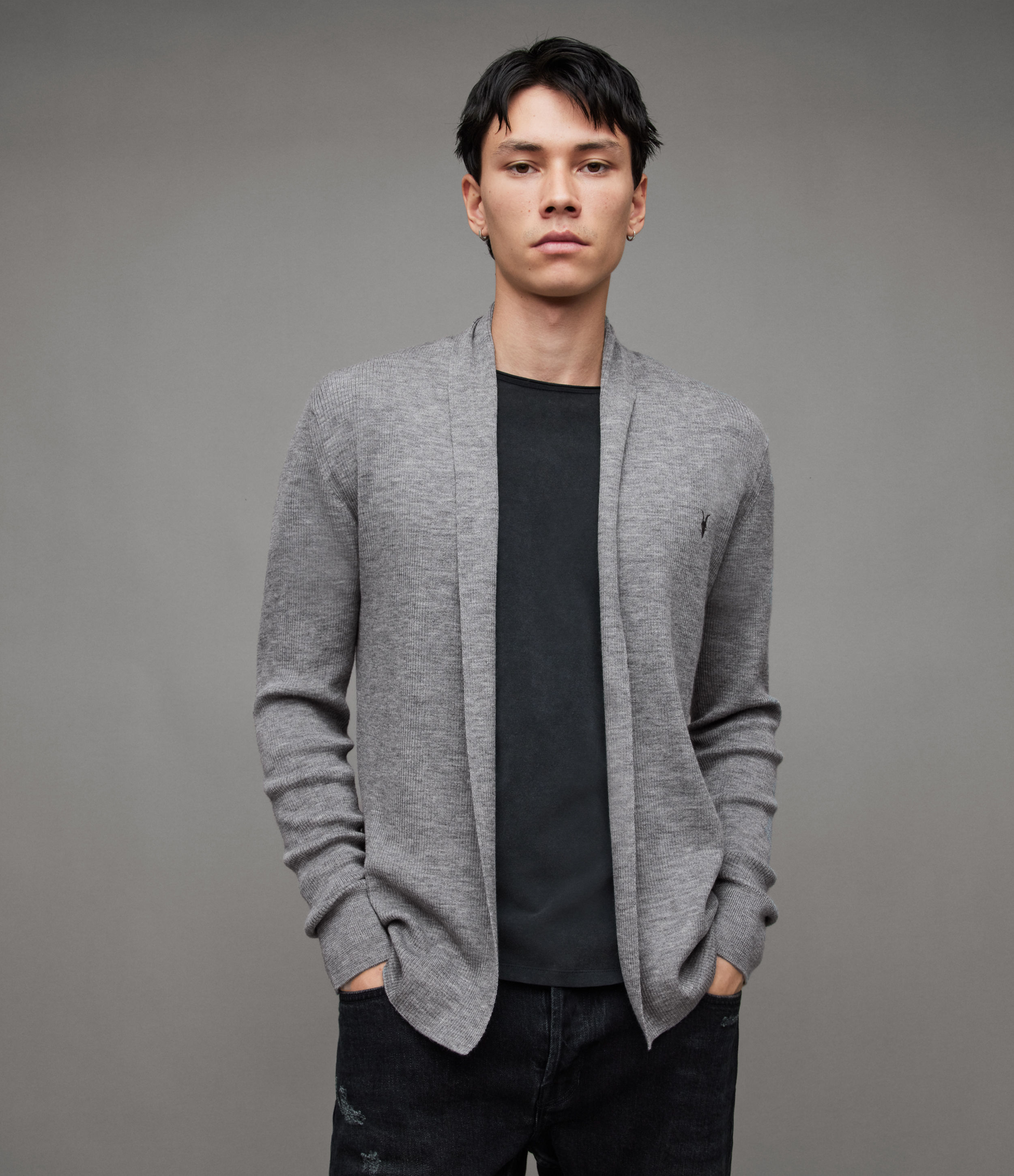 allsaints mens cardigan