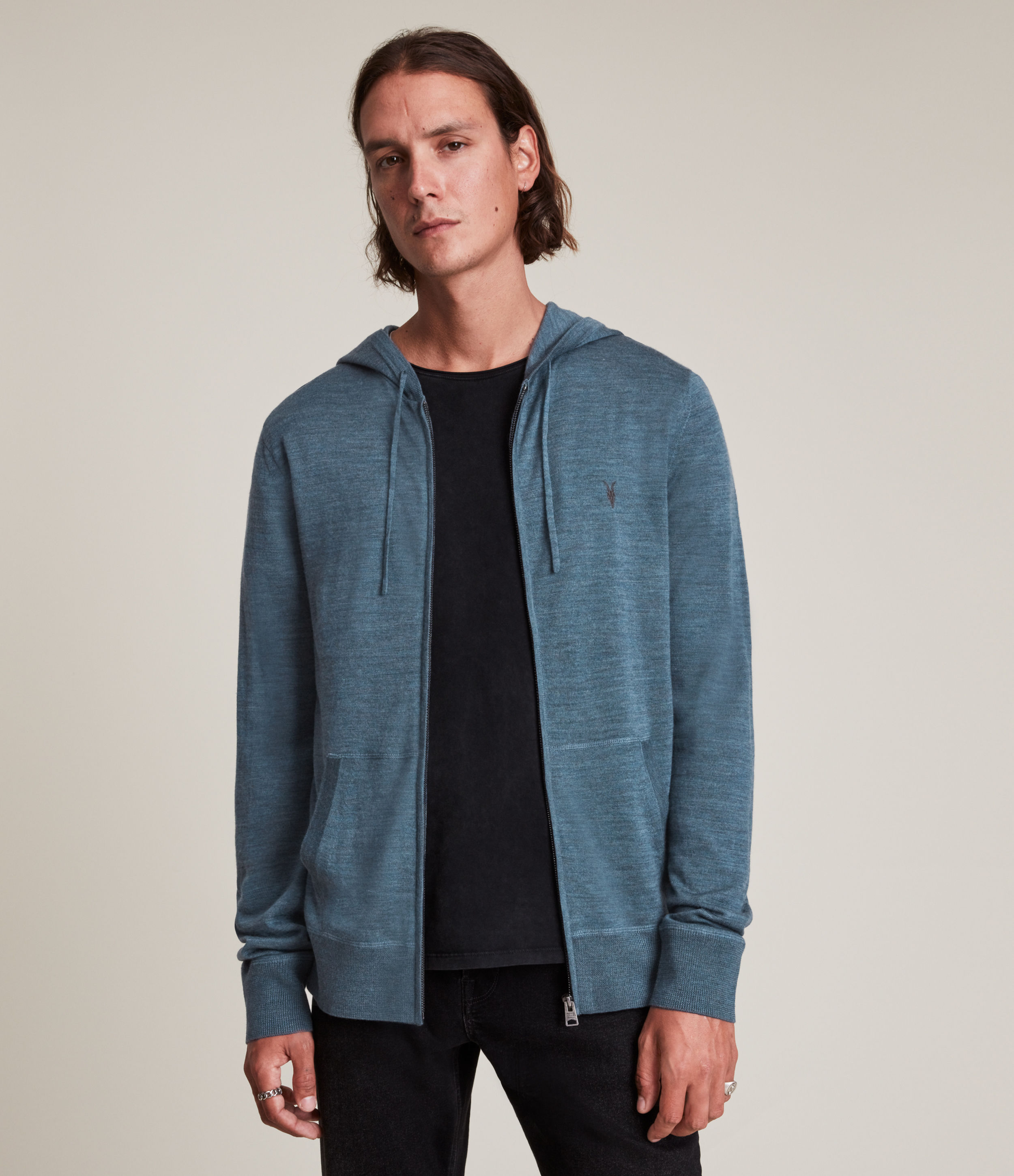 allsaints merino hoodie