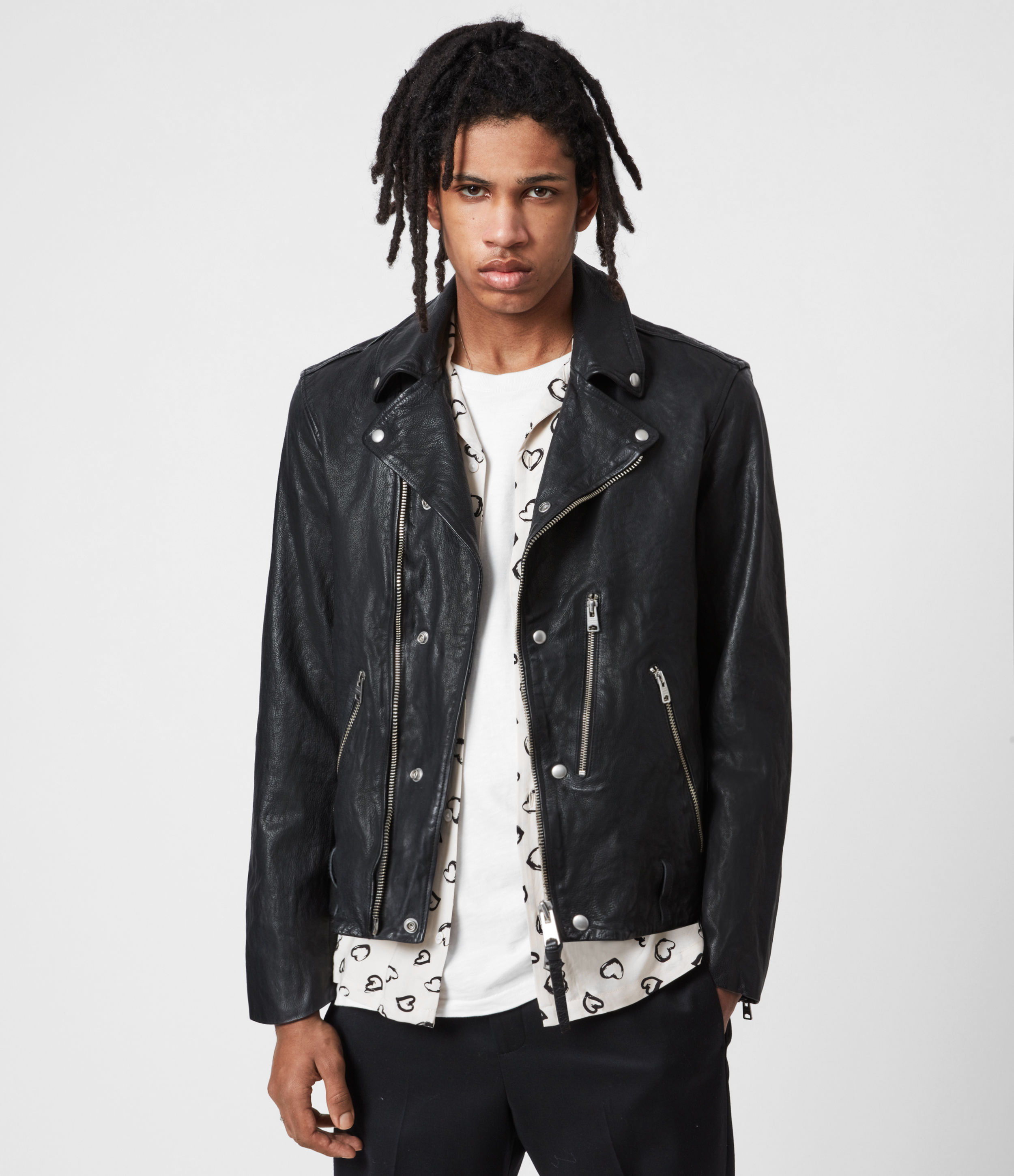 mauri leather biker jacket