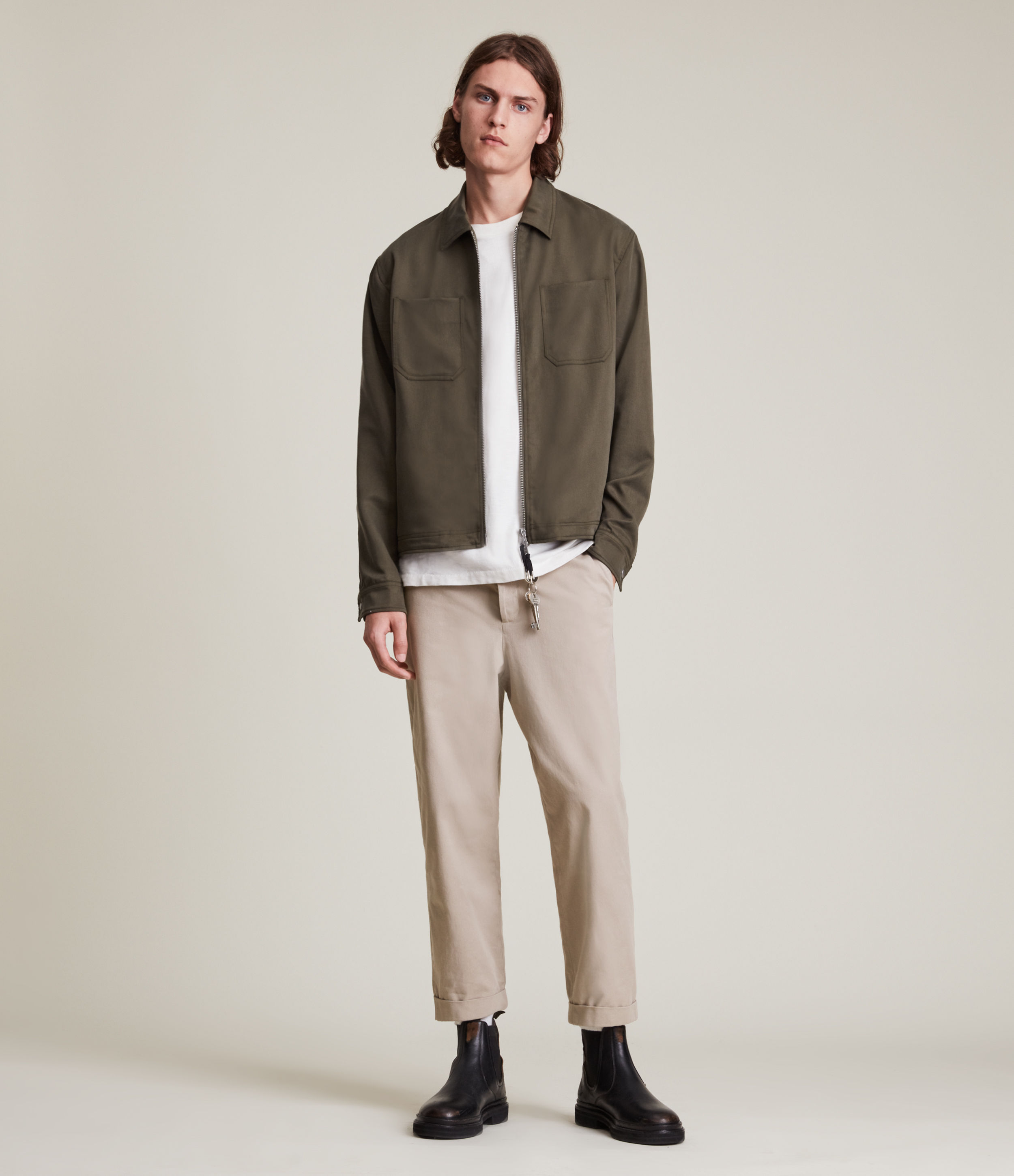 AllSaints Crate Trouser, Mens, PIER GREY