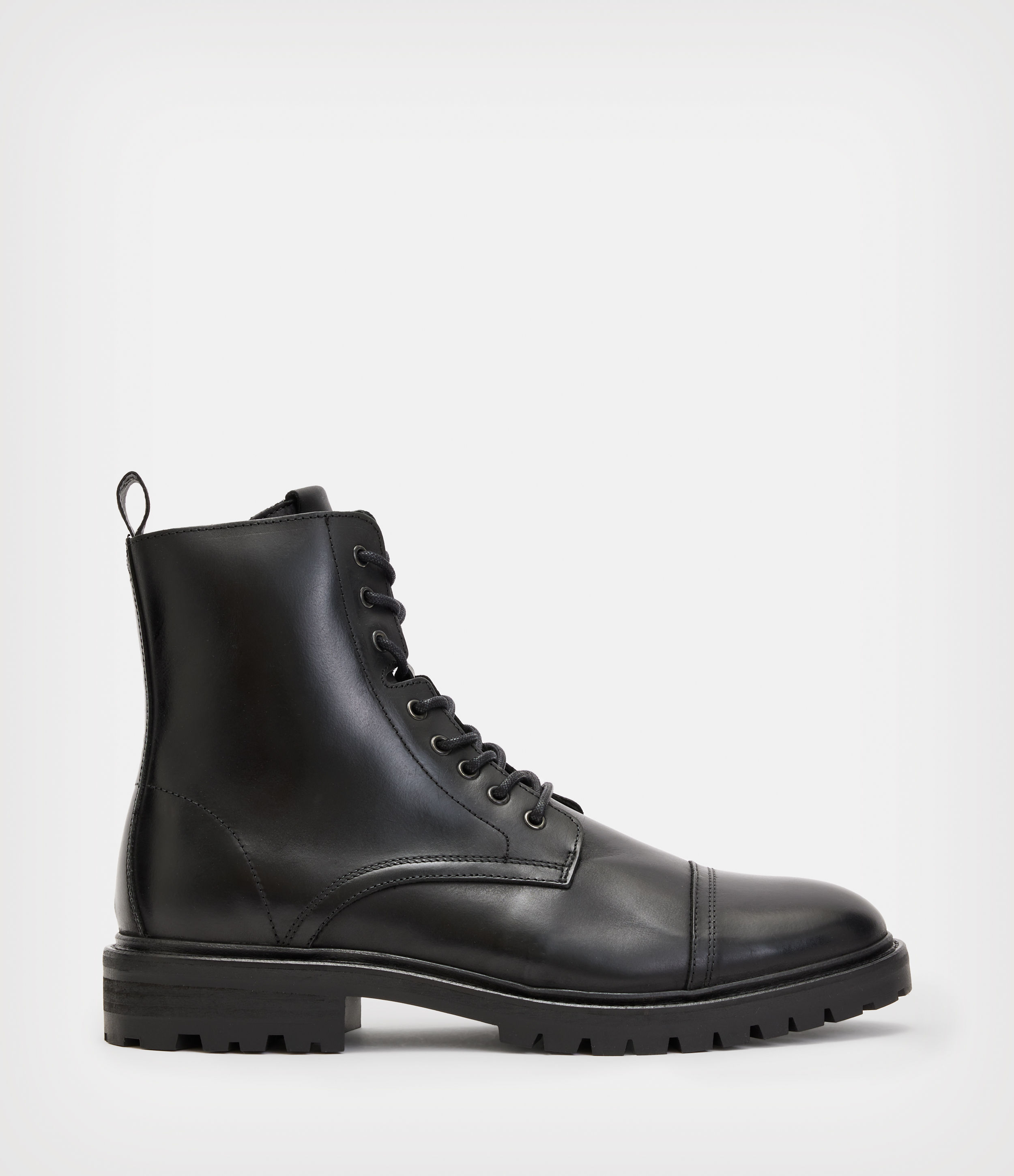 AllSaints Men’s Suede Piero Leather Boots, Black, Size: UK 7/US 8/EU 41