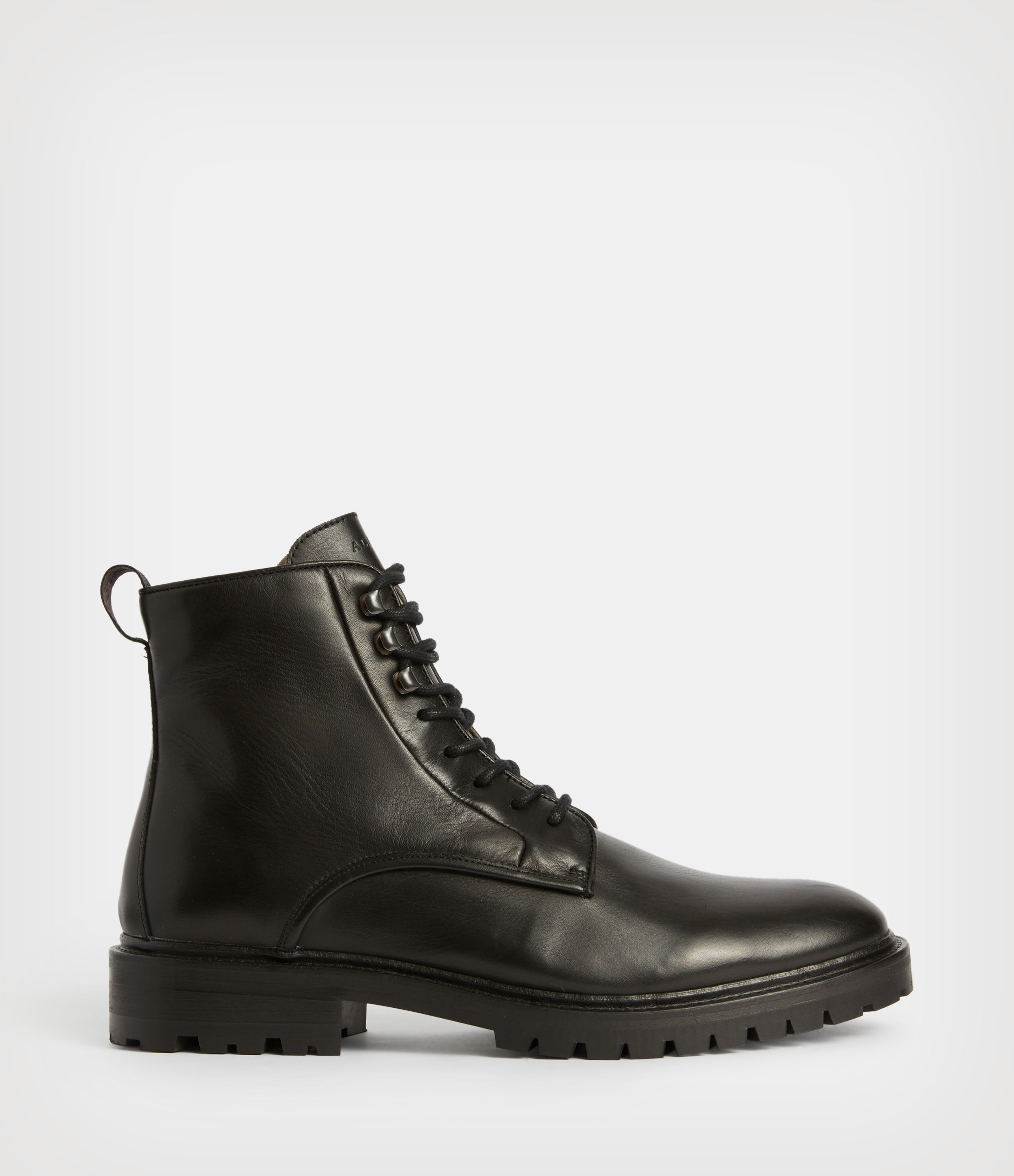 AllSaints Men's Laker Leather Boots, Black, Size: UK 8/US 9/EU 42