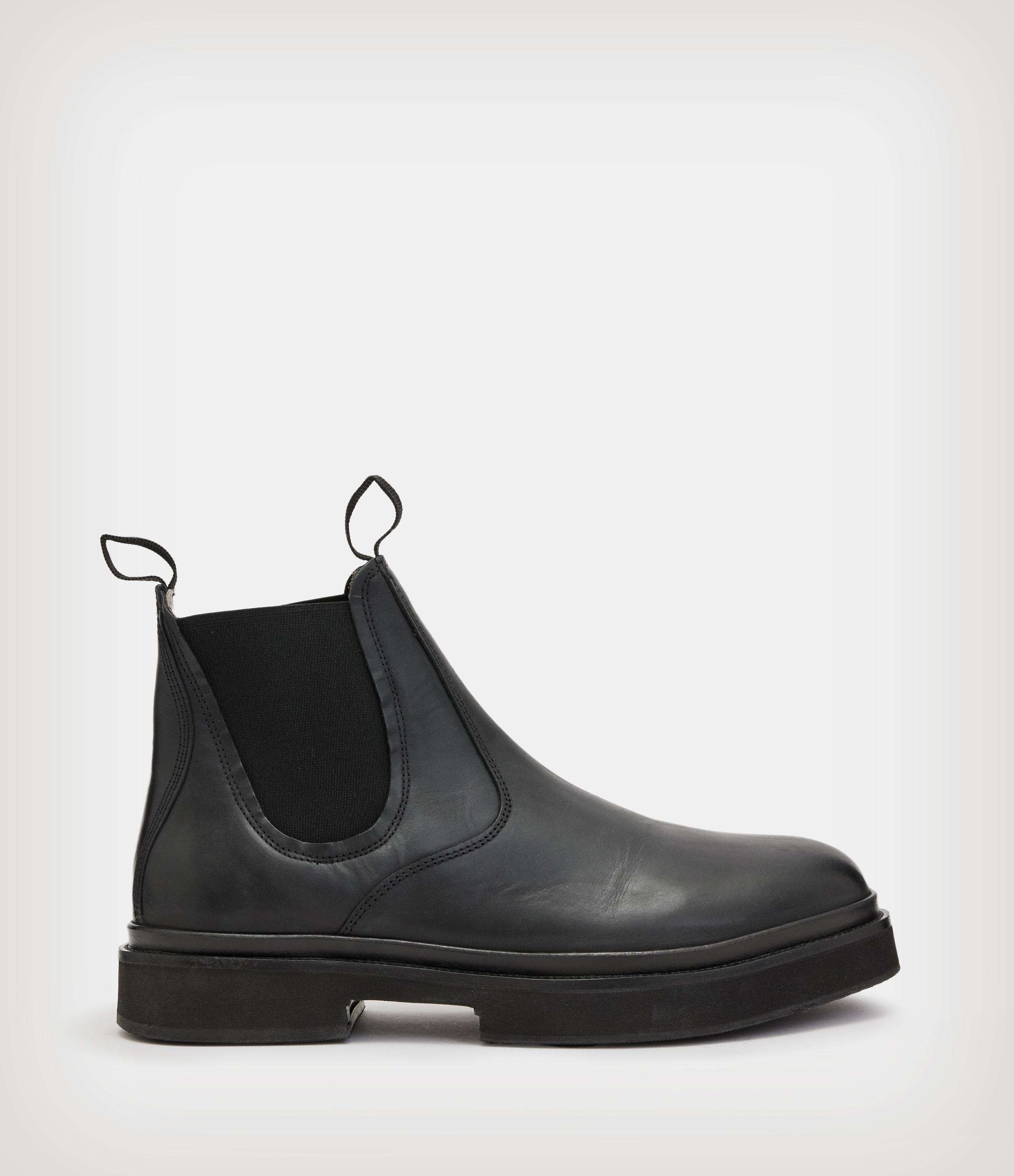 AllSaints Men's Jonboy Leather Boots, Black, Size: UK 10/US 11/EU 44