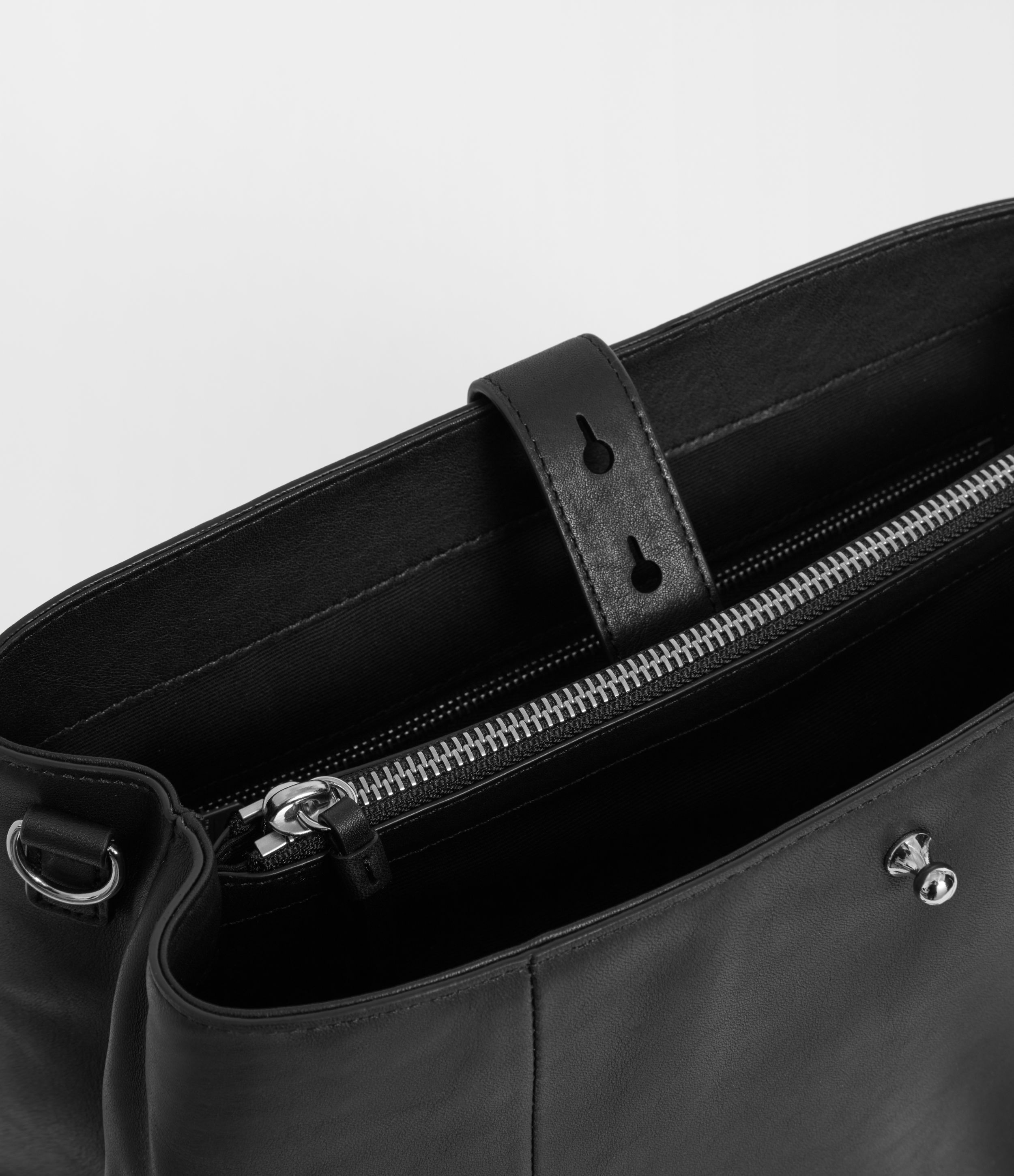 allsaints clip leather backpack