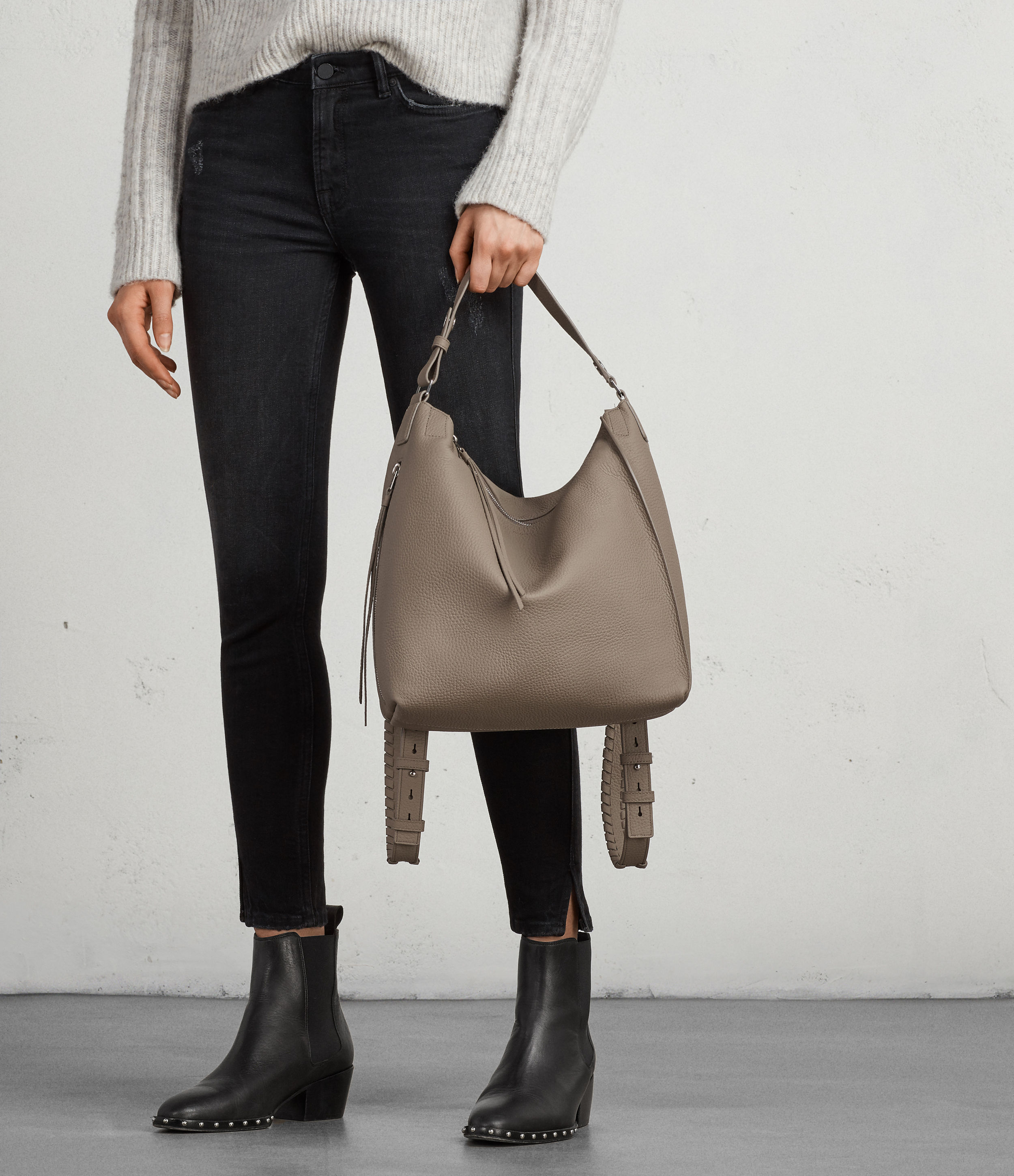 allsaints kita leather backpack