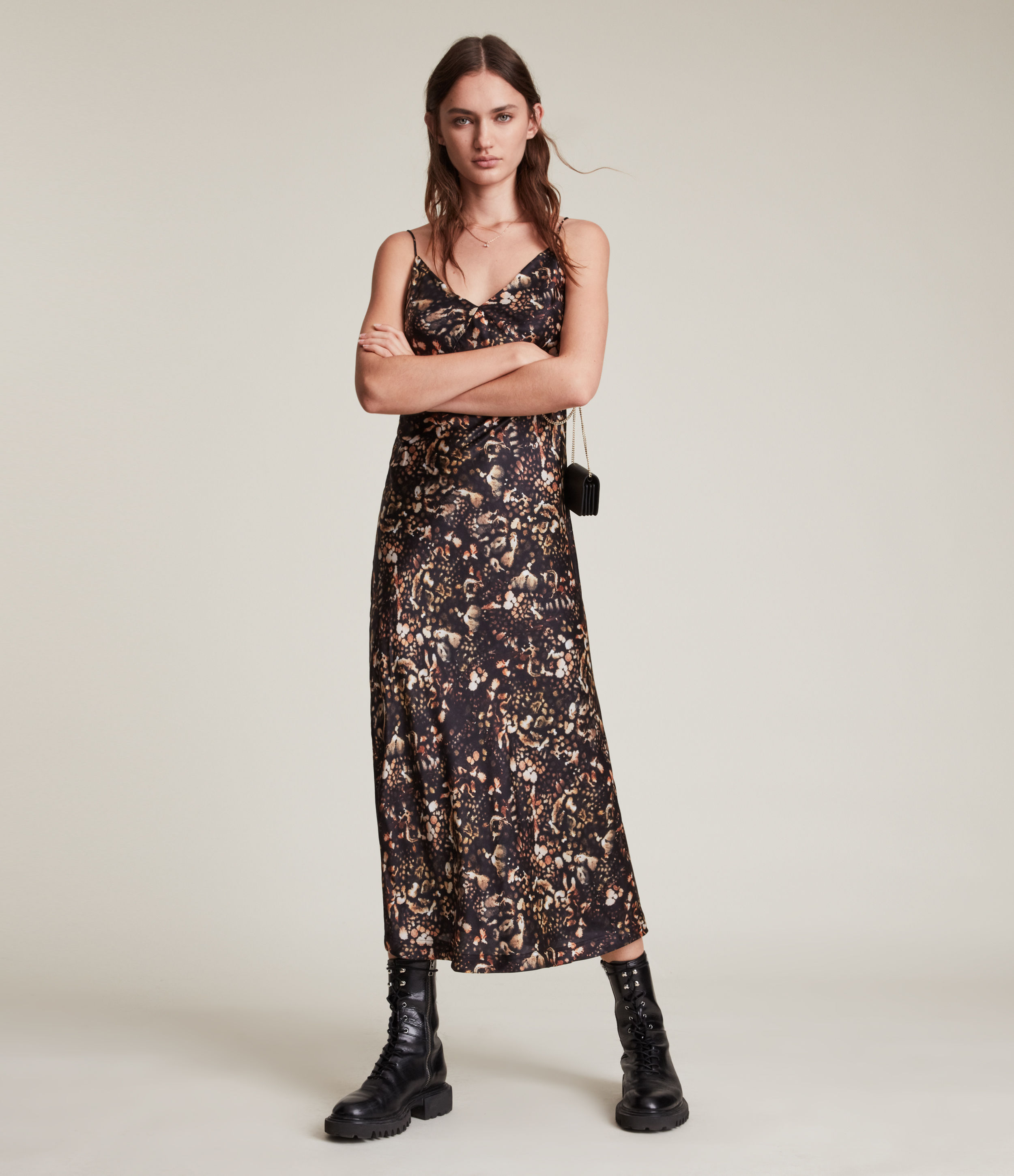 alexia kuroyuri silk blend dress