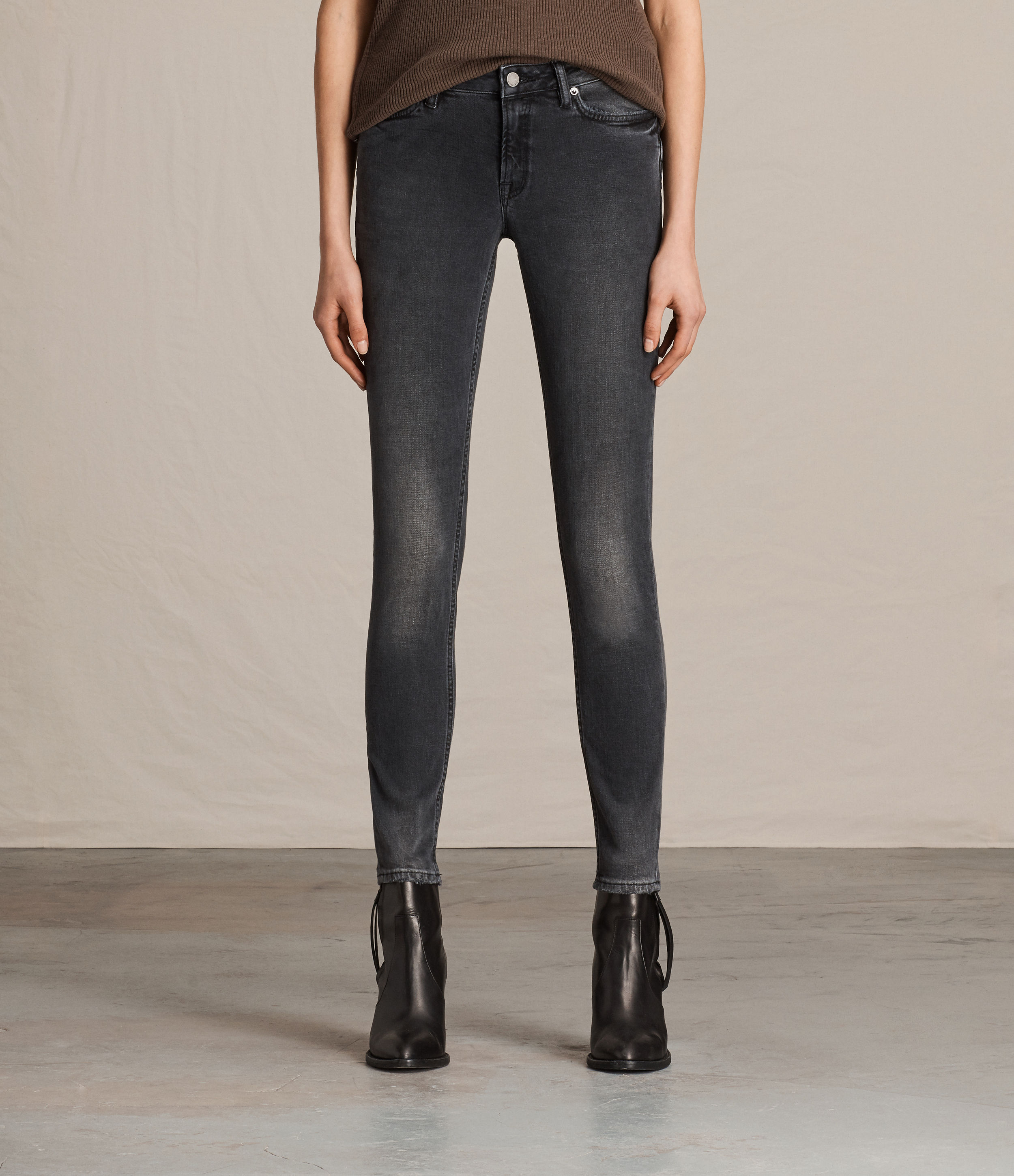 Allsaints Mast Jeans In Animal Print Modesens