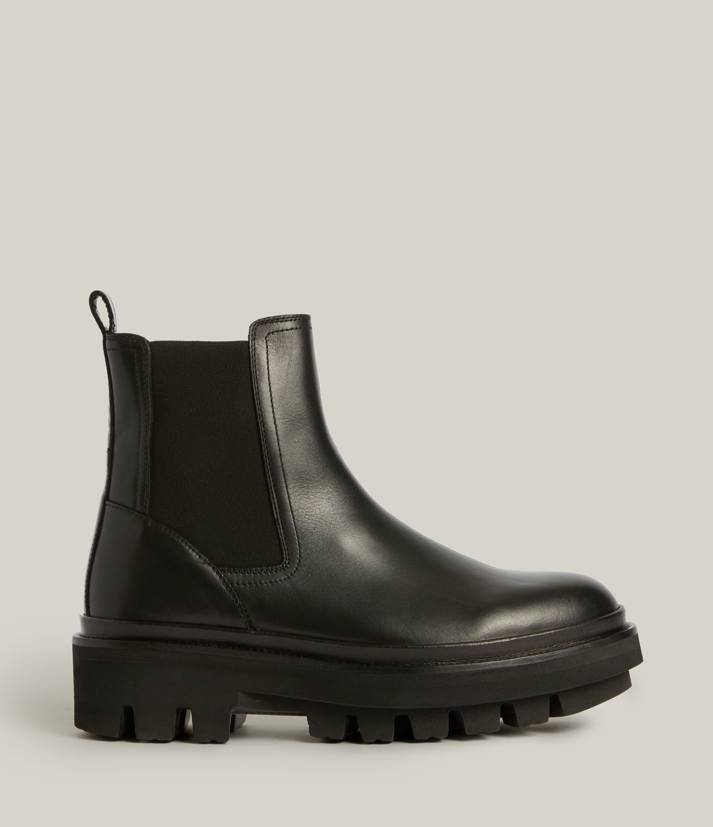 AllSaints Women's Bea Leather Boots, Black, Size: UK 8/US 10/EU 41