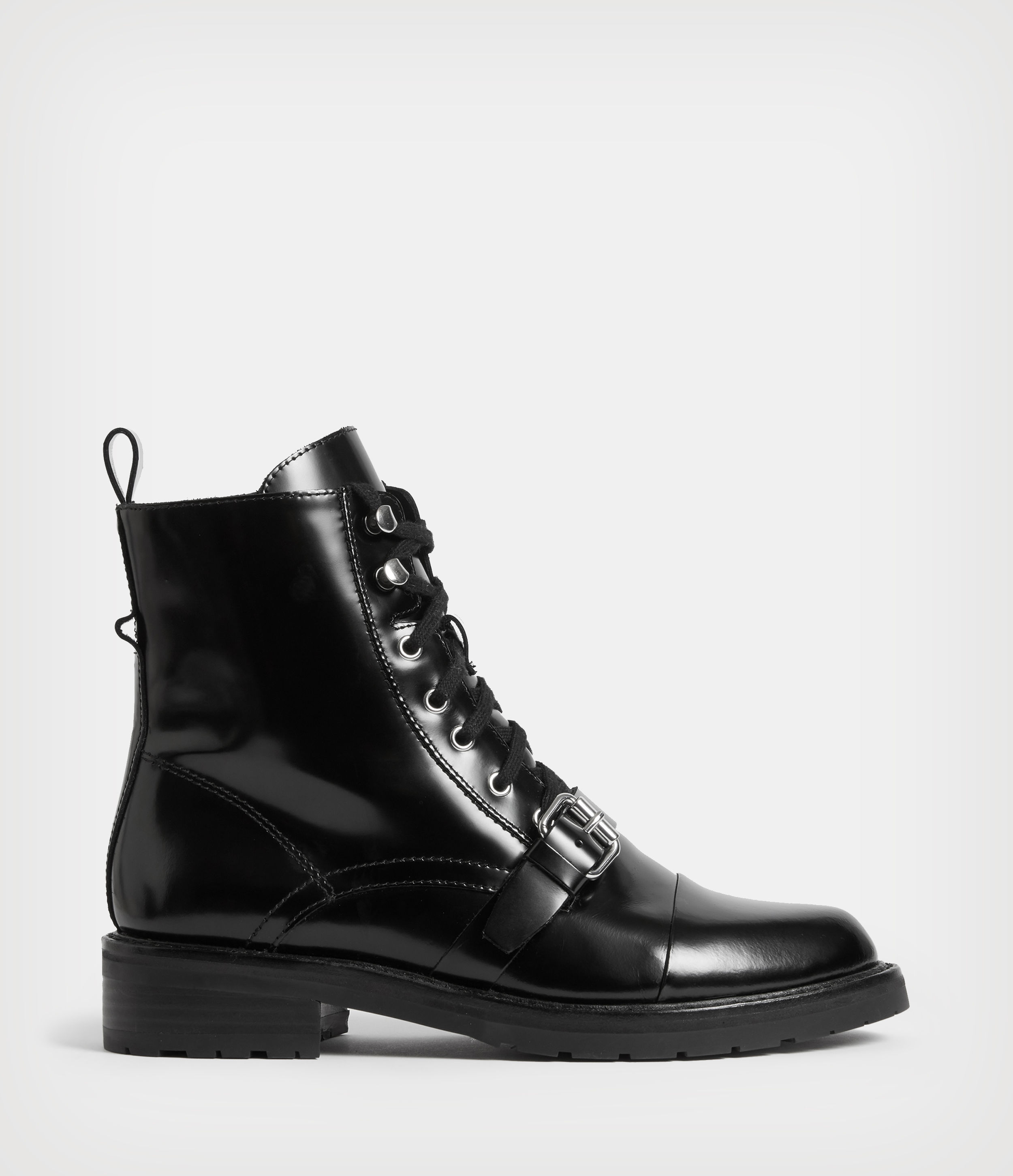 Allsaints Donita Leather Lace Up Hiking 