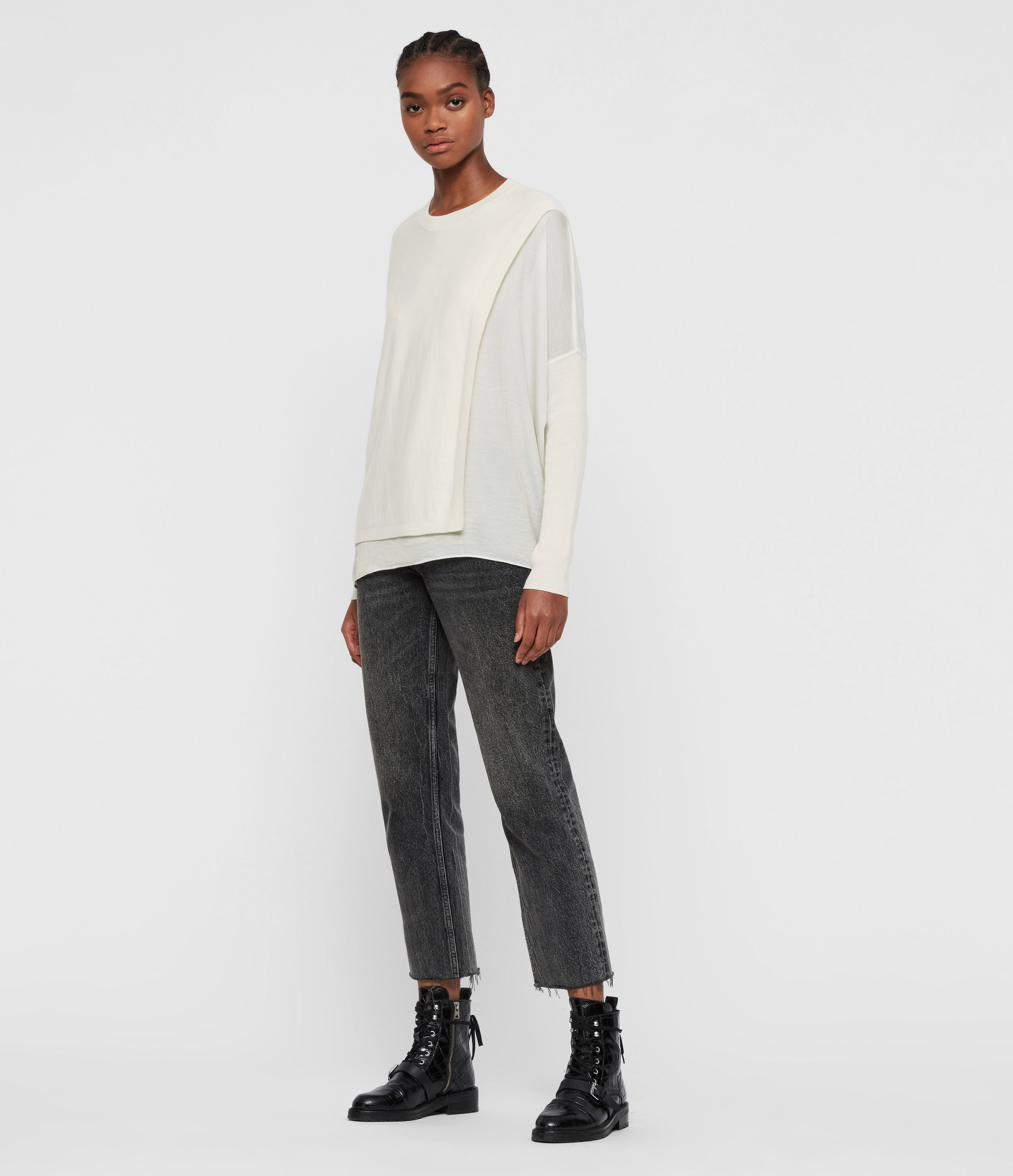 all saints koko wrap jumper