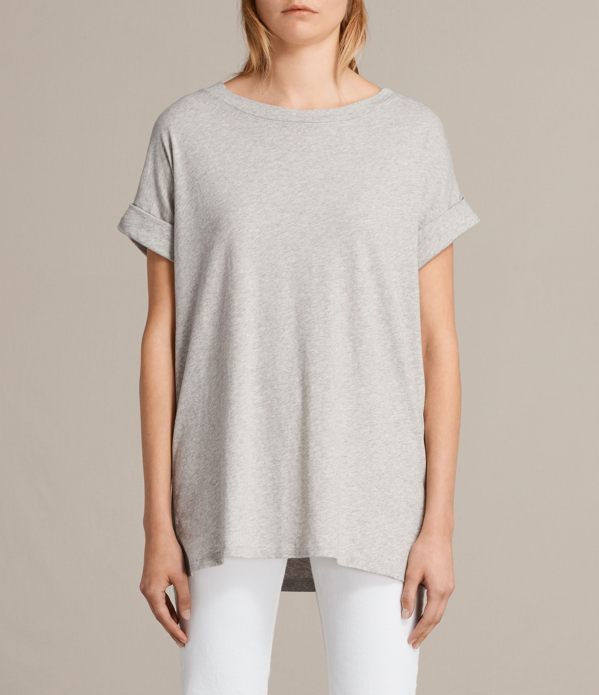 Allsaints Women's Imogen Boy T-shirt In Gray