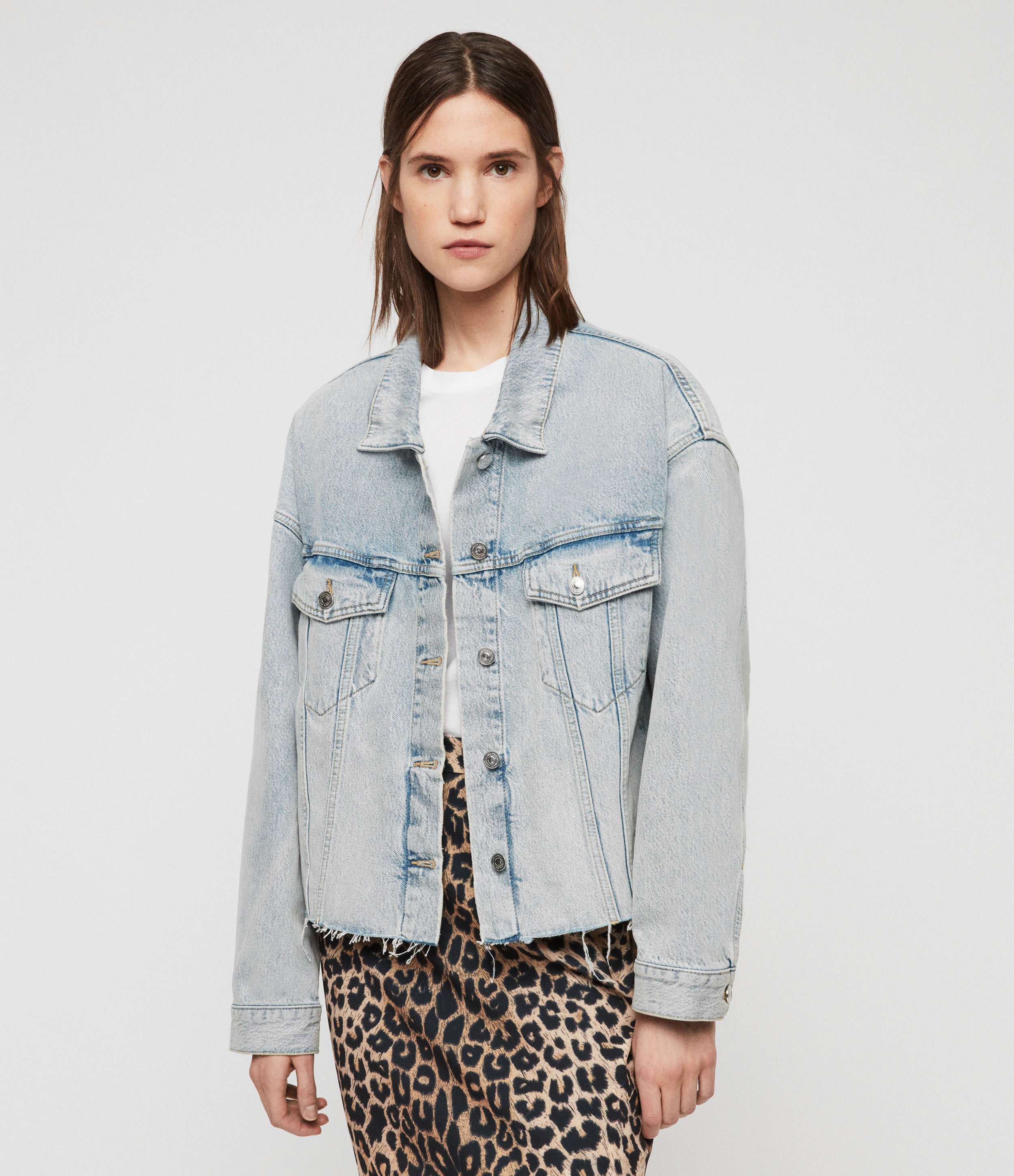 allsaints piper denim jacket