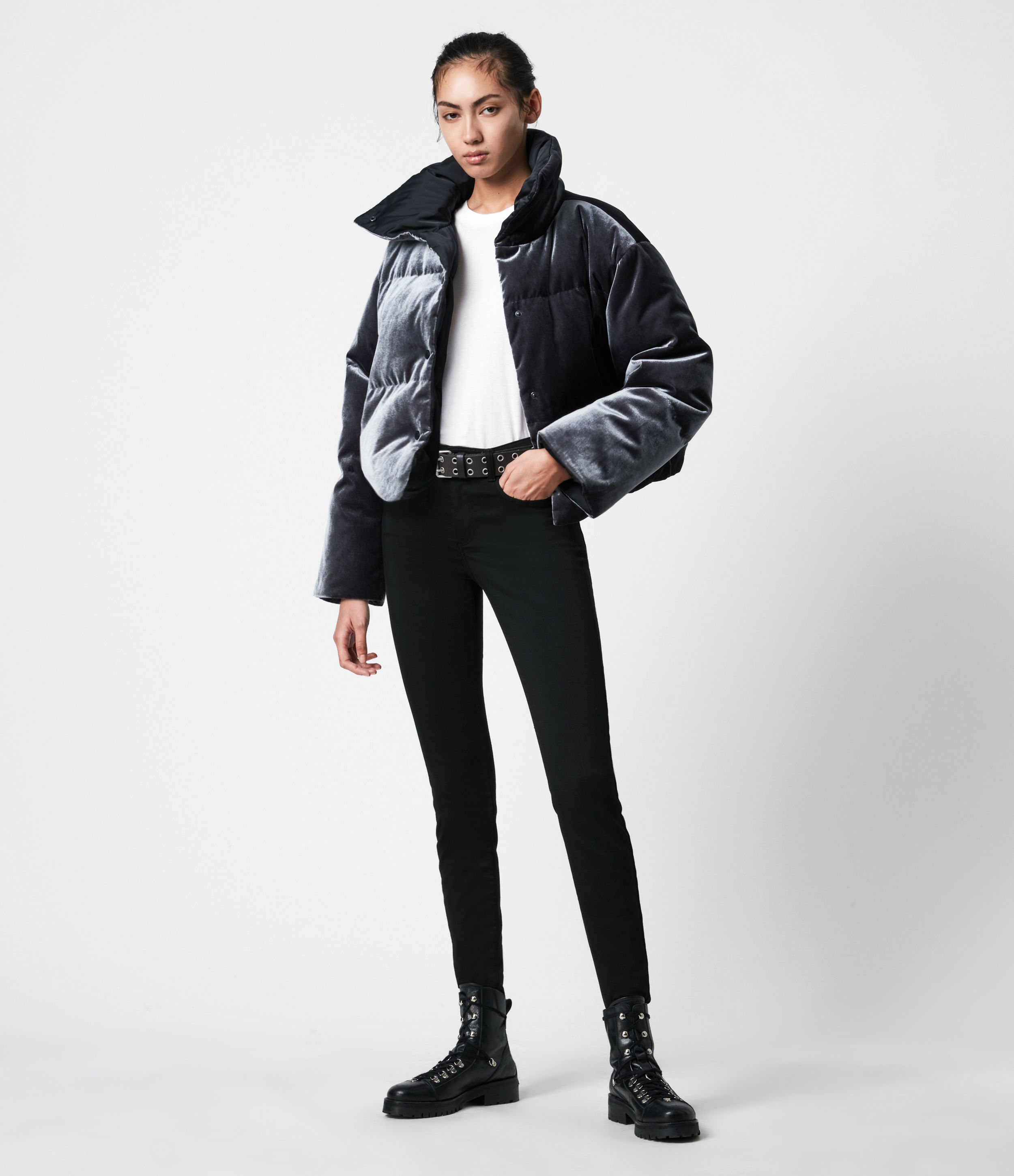 allsaints reversible puffer