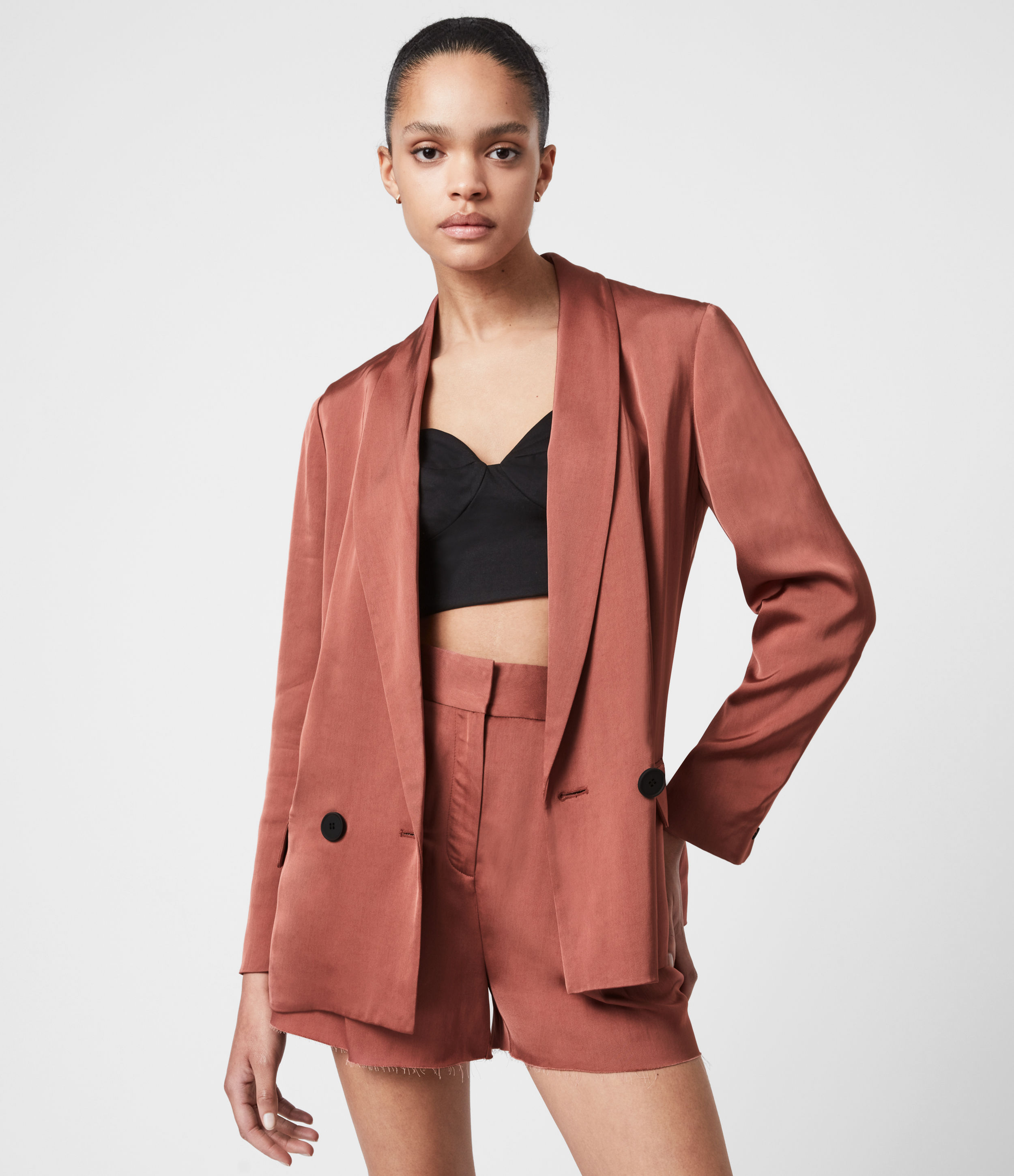 allsaints clea blazer