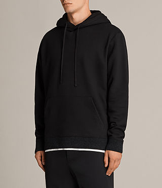 ALLSAINTS UK: Mens Elders Pullover Hoody (Black)