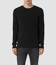 ALLSAINTS UK: Mens Mode Merino Zip Hoody (Grey Marl)