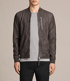 allsaints kino leather bomber