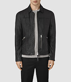 Allsaints Hokusai Leather Jacket | ModeSens