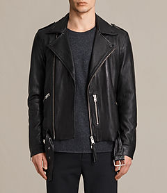 Allsaints kahawa clearance leather biker jacket