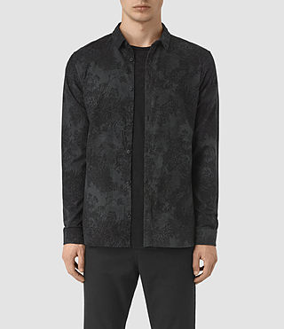 Allsaints Termo Shirt In Charcoal | ModeSens