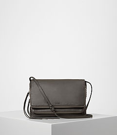 ALLSAINTS UK: Womens Paradise North South Tote (Black/Black)