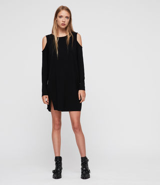 all saints cold shoulder dress