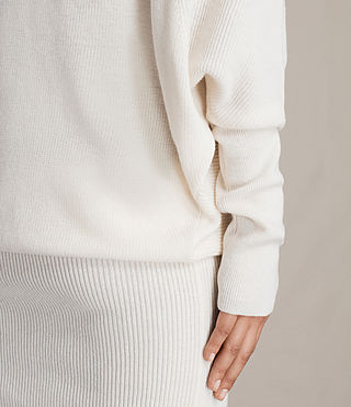 ALLSAINTS US: Womens Ridley Knitted Dress (Chalk White)