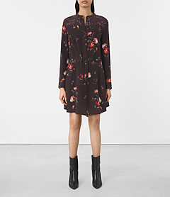 Allsaints Sanko Amarillo Silk Dress | ModeSens