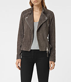 Allsaints Kerr Suede Biker Jacket | ModeSens