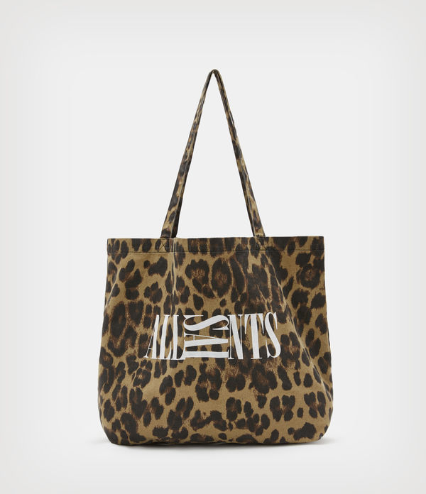 Oppose Leopard Shopper Tote Bag