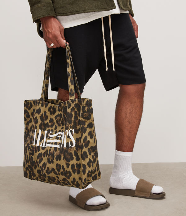 Oppose Leopard Tote Bag