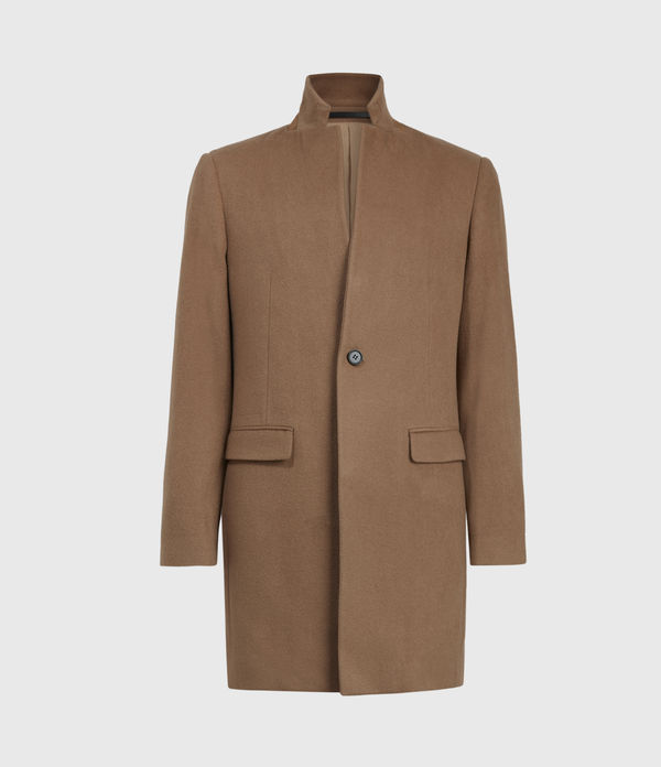 all saints beige coat