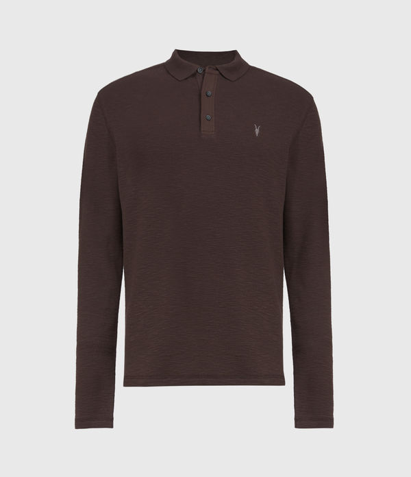 all saints grail long sleeve polo