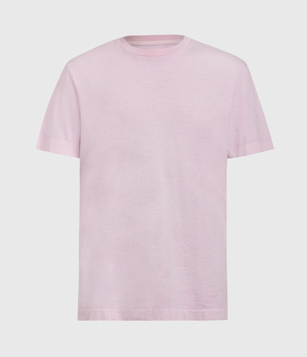 Allsaints Musica Ss Crew In Washed Fresh Pink
